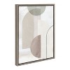18"x24" Sylvie Sahara Gray II by Alexander Ginzburg Framed Wall Canvas Gray - Kate & Laurel All Things Decor: Modern Style, Digital Art - 2 of 4