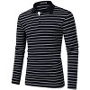 Men's Casual Golf Polo Shirts Athletic T Shirt Long Sleeve Wicking Quick Dry Slim Fit Cotton Sports Shirts - 3 of 4