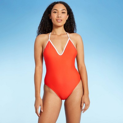 Red One Piece Swimsuits For Women Target