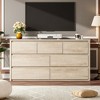 Rustic Farmhouse 7-Drawer Dresser - Handle-Free Wooden Storage Cabinet with Anti-Tip Safety for Bedroom, Living Room & Hallway - 3 of 4