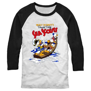 Men's Mickey & Friends Donald Duck Sea Scouts Baseball Tee - 1 of 4