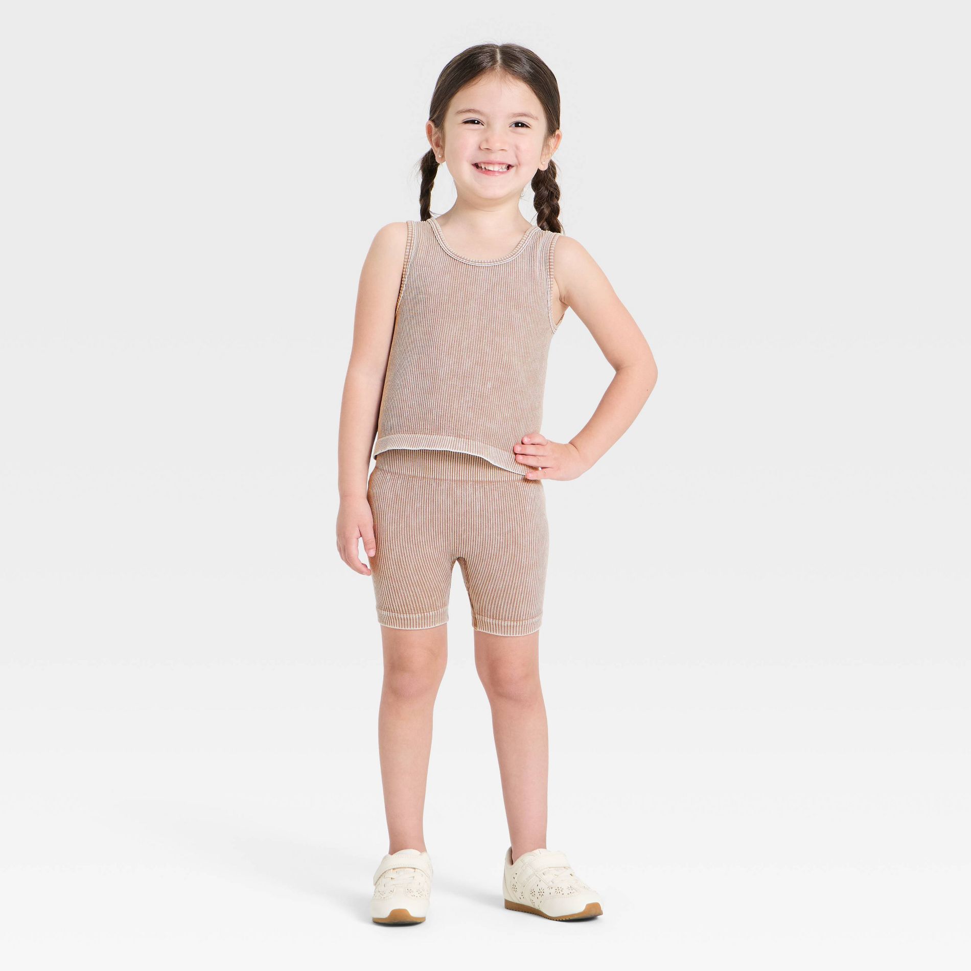 Grayson Mini Toddler Girls' Seamless Set - Brown