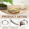 Unique Bargains Stainless Steel Decorative Round Jewelry Serving Trays for Candle Drink - 3 of 4
