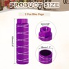 Unique Bargains Aluminum Alloy Anti-Skid BMX Mountain Dirt Cycling Fit 3/8 Inch Axles Rear Stunt Bike Pegs 2 Pcs - 2 of 3