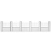 vidaXL Gabion Basket U-Shape Galvanized Steel 224.4"x7.9"x39.4" - 4 of 4