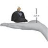 Old World Christmas Blown Glass Ornament for Christmas Tree, Colorado Rockies Baseball Cap (with OWC Gift Box) - 3 of 3