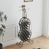 Vynxaria Rustic Gold Wine Racks, Freestanding Wine Storage Organizer for Kitchen and Dining Room - 2 of 4