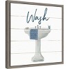 Amanti Art 16"x16" Cottage Bath I by Wild Apple Portfolio Framed Canvas Wall Art Print: Modern Decor, Polystyrene Frame - 2 of 4