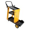 VisioGear 3 Tier Cart, Wagons with Increase Storage Space, Outdoor Serving Carts with Handle, Yellow, 27.7"*11.6"*33.4" - 4 of 4