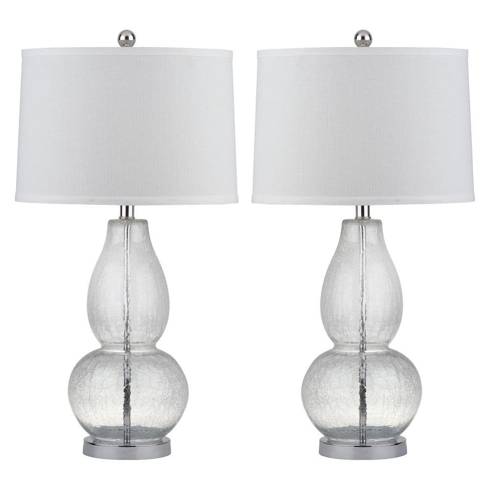 UPC 683726717652 product image for Safavieh Table Lamp - Clear/White (Set of 2) | upcitemdb.com