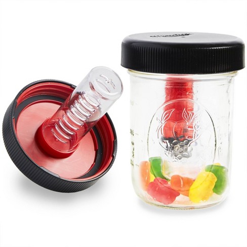 Glass Jars, Mason Jars, Glass Jars With Divided Lids, Wide Mouth