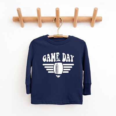 The Juniper Shop Football Game Day Stripes Youth Long Sleeve Tee
