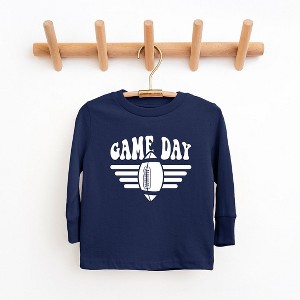 The Juniper Shop Football Game Day Stripes Youth Long Sleeve Tee - 1 of 2