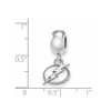 Black Bow Jewelry Sterling Silver Tampa Bay Lightning NHL Bead Charm - 3 of 4