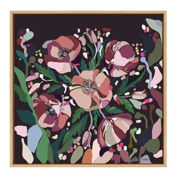 Kate & Laurel All Things Decor 30"x30" Sylvie Flowers Wall Art by Inkheart Designs Natural Abstract Colorful Floral Bouquet Art