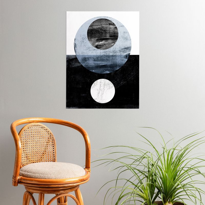 Galleryj9 Circles Black And White Geometric Mid Century Modern Abstract Poster - Society6, 2 of 4
