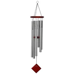 Woodstock Chimes Encore® Collection, Chimes of Earth, 37'' Silver Wind Chime DCS37
