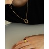 Bearfruit Jewelry Sterling Silver 18k Gold Plated Brynn Circle Necklace - 4 of 4