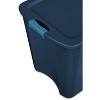 Sterilite 26 Gallon Latch and Carry Storage Tote, True Blue (4 Pack) | 14487404 - image 4 of 4