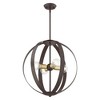 Livex Lighting Modesto 4 - Light Chandelier in  Bronze - 3 of 4