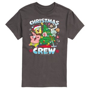Men's - SpongeBob SquarePants - Christmas Crew Short Sleeve Graphic T-Shirt - 1 of 4