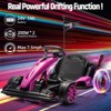 Ride On Go Kart for Kids, 24V 7Ah Battery Two 200W Motors, 7.5MPH Fast Drifting Circling Car, Stretchable Length Electric Ride Toy - 2 of 4