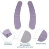 Unique Bargains 4pair Toilet Seat Cover Pad Bathroom Warm Toilet Seat Cushion Washable Reusable - 3 of 4
