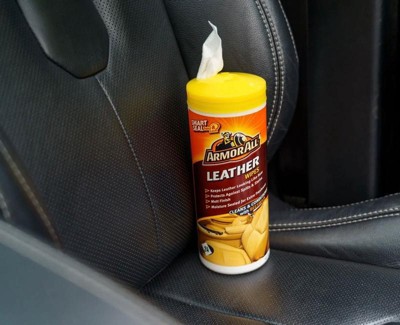 Armor All 30ct Leather Care Wipes Automotive Protector : Target