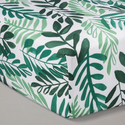 crib sheets green