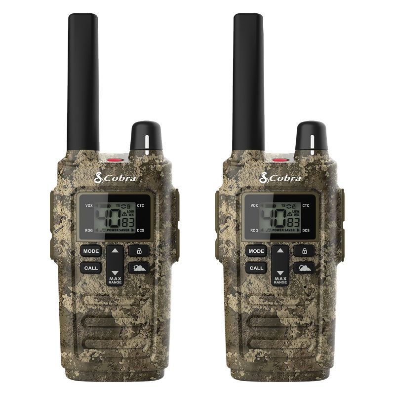 Cobra RX380 32-Mile-Range Weather-Resistant 2-Way Radios, 2 Pack, 1 of 5
