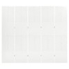 vidaXL 5-Panel Room Divider White 78.7"x70.9" Steel - 2 of 4