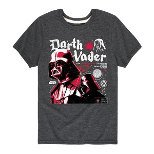 Boys' - Star Wars - Darth Vader Zine Short Sleeve Graphic T-Shirt - 1 of 4