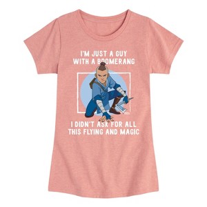 Girls' - Avatar: The Last Airbender - Boomerang Guy Fitted Short Sleeve Graphic T-Shirt - 1 of 4
