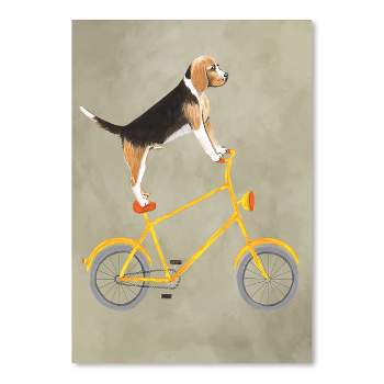 Americanflat Animal Modern Beagle On Bicycle By Coco De Paris Poster