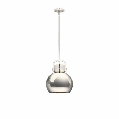 Newton Sphere - 1 Light Pendant with Metal Shade In Industrial Style-15.38 Inches Tall and 10 Inches Wide