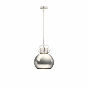Newton Sphere - 1 Light Pendant with Metal Shade In Industrial Style-15.38 Inches Tall and 10 Inches Wide - 1 of 1