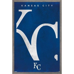 Trends International MLB Kansas City Royals - Logo 25 Framed Wall Poster Prints - 1 of 4