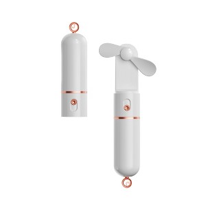 ZTECH Handheld Mini Fan with 3 Speed + 1200 mAh Backup Power Bank - 1 of 3