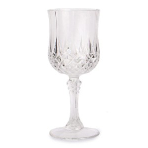 Posh Setting 8 oz Crystal-like Plastic Disposable Stemmed Wine Cup - 4 Pack - 1 of 1