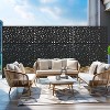 PexFix 72 in. H x 47 in. W Outdoor Metal Privacy Screen Garden Fence Cobble Pattern Wall Applique - 2 of 4