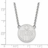 Black Bow Jewelry 14k White Gold Edmonton Oilers NHL Necklace 18 Inch - 2 of 4