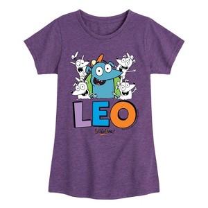 Girls' - Lets Go Luna - Leo Fitted Short Sleeve Graphic T-Shirt - 1 of 4