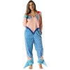 Just Love Womens One Piece Mermaid Adult Bodysuit Hooded Pajamas - 2 of 4