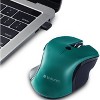 Verbatim USB-C™ Wireless Blue LED Mouse - Teal - Blue LED/Optical - Wireless - Radio Frequency - 2.40 GHz - Teal - USB Type C - 1600 dpi - 3 of 4