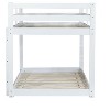Sapphtopaz Space-Saving Twin over Twin Floor Bunk Bed for Teens/Adults, Simple Solid Wooden Bed Frame with Guardrails, Ladder, Strengthened Slats - 2 of 4