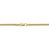 Black Bow Jewelry 2.75mm 14k Yellow Gold Hollow Wheat Chain Necklace - 3 of 4