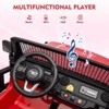 24V 7A Kids Ride On Truck Car, Electric Vehicles for Toddles, Powered Riding On Cars with Remote Control, 4 Wheeler Suspension, Led Lights, Music - 3 of 4