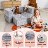 Dyonery 10pcs Modular Kids Play Couch,Convertible Toddler Play Foam Couch, Glow in The Dark, Child Sectional Sofa for Playroom,Bedroom Furniture - 4 of 4