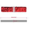 Allegra K Women's Stretchy Wide Waist Belts Interlock Buckles Shinny Sequins Decor Belts for Dresses 2 Pcs - 3 of 4