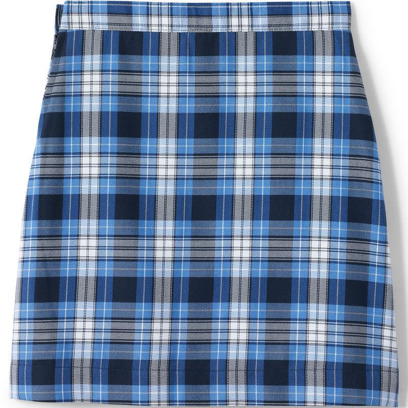 Lands' End School Uniform Kids Slim Plaid A-line Skirt Below the Knee, 2 of 4